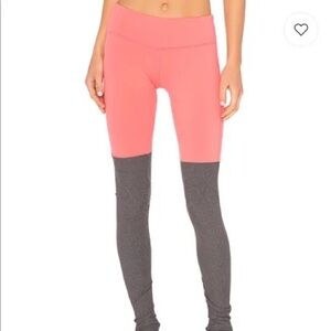 ✨NWT ALO Yoga High-Waist Goddess Leggings in Candy Orange/Stormy Heather - XS